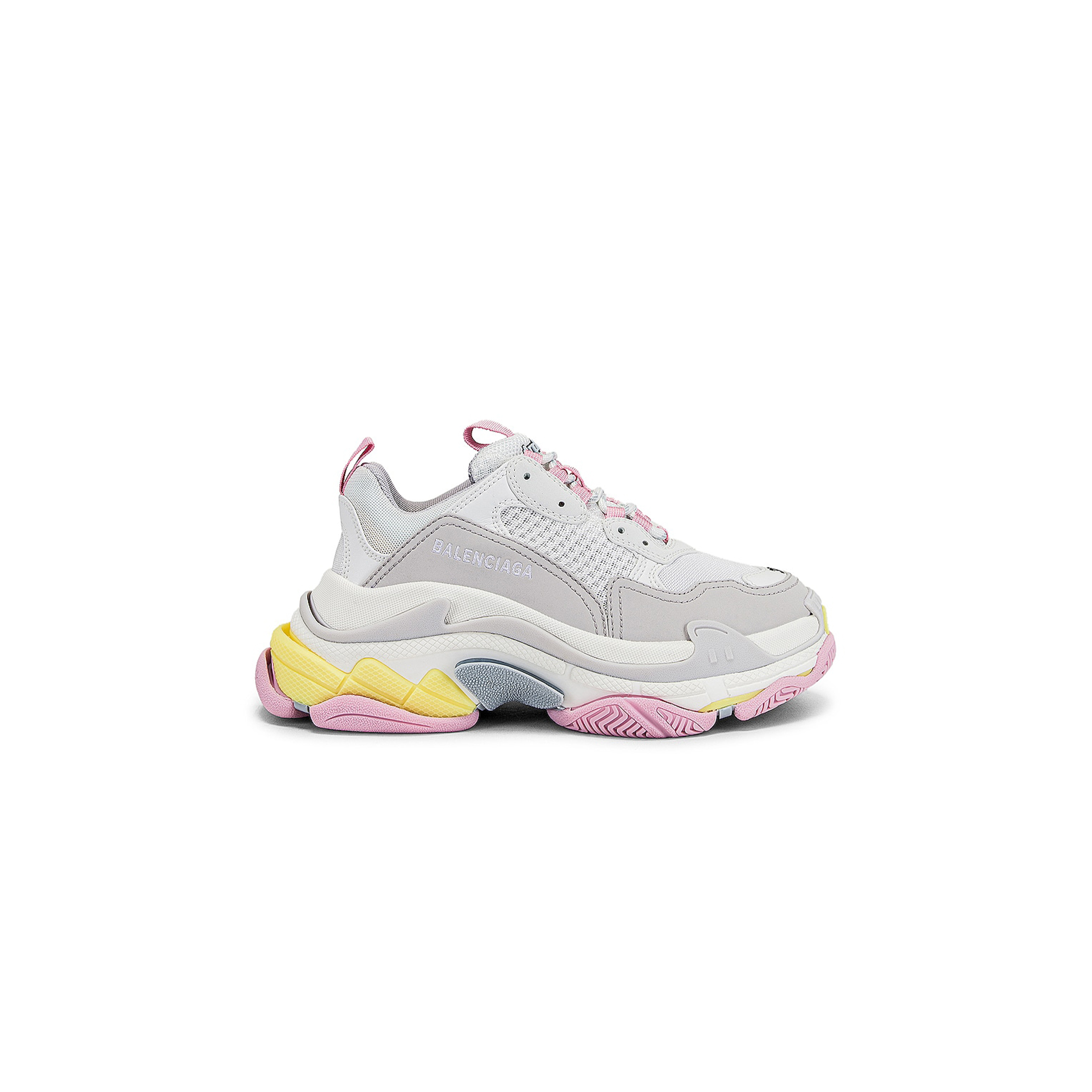 Ba*len*cia*gatriple s faux leather and mesh sneakers 524039w2fw47541